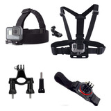 Kit De Acessórios Gopro Hero 10 9 8 Bike Pulso Peito Cabeça