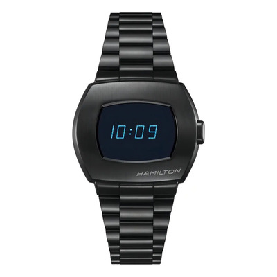 Reloj Hamilton American Classic Psr H52404131 Correa Negro Bisel Negro Fondo Azul Oscuro | Meses sin interés