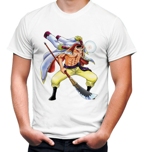 Playera Anime Manga One Piece Barba Blanca #1878