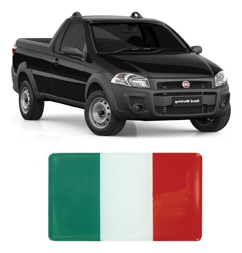 Adesivo Italia Bandeira Orig Fiat Strada