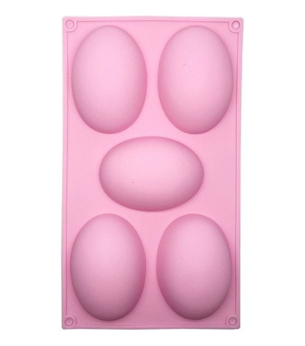 Molde De Silicona Huevos De Pascuas Chocolate X 5 Cavidades 