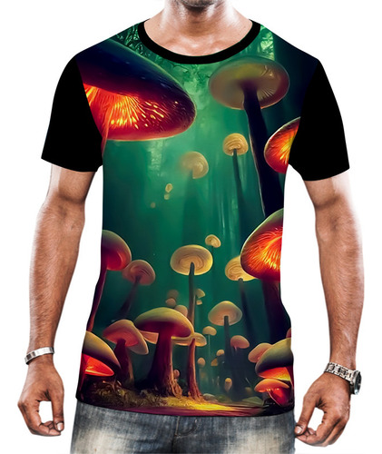 Camiseta Camisa Tshirt Natureza Cogumelos Psicodélica Hd 11