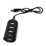 Adaptador Usb Multicontact Hub 4 Saídas 4 Portas De Computador