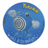 Mousepad De Tazo Pokemon De Modelo #061 Poliwhirl