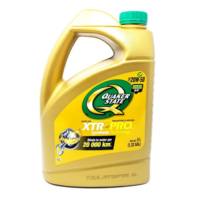 Aceite Motor 20w50 Xtr Pro Garrafa 5 Lts Quaker State | Envío gratis