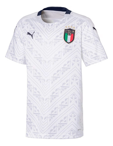 Camiseta Italia Suplente Blanca 2020 Eurocopa