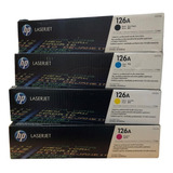 Kit De 4 Toner Hp 126a Original Ce310a,ce311a,ce312a,ce313a.