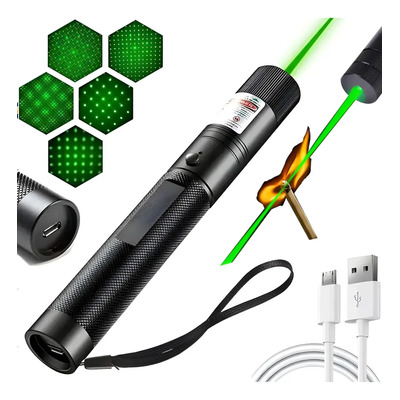 1 Laser Recargable 9000 Mw 20km De Alcance Linea Hot Warm Verde | Meses sin interés