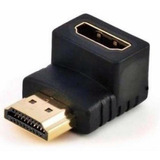 Adaptador Hdmi 90 Graus Em L Macho X Fêmea 1.4 Para Tv Paine