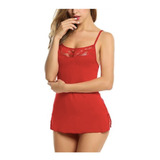 Mujer Sexy Camiseta Vestido Spandex Lencería Para Dormir  