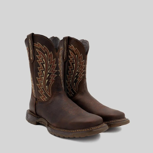 Bota Cebu Tundra Cafe Rubber Eva Sole Hombre Trabajo Rodeo | Envío gratis