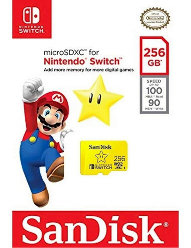 Memoria Original Micro Sd Sandisk 256 Gb Nintendo Switch