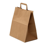 Bolsas De Papel Madera, Delivery 26x17x30 Pack X25 Unidades