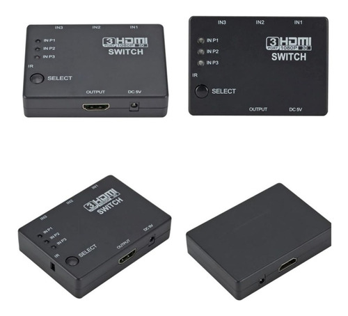 Hdmi Switch Multiplicador Selector 3x1 Full Hd 1080p Control