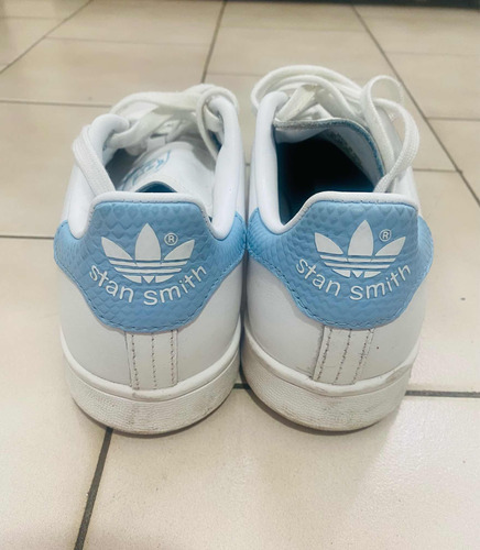 Zapatillas adidas - Stan Smith - White / Light Blue