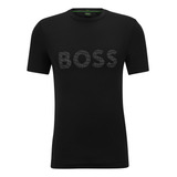 Camiseta Boss Slim Fit Com Logo Refletivo