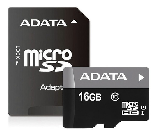 Memoria Adata Micro Sd Sdhc 16gb Clase 10 Uhs-i Adaptado Sd