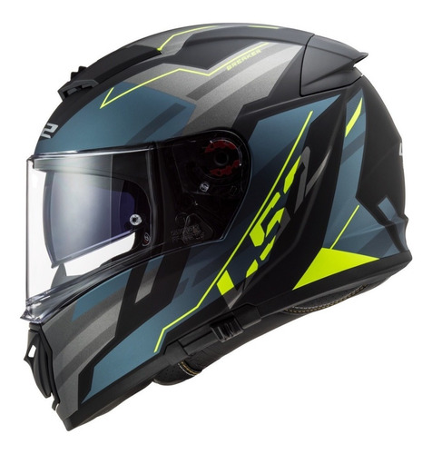 Casco Ls2 Breaker Beta Cobalto Mate Ama Ff390