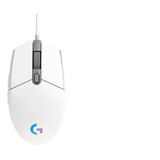 Mouse Gaming Logitech G203 Blanco /cable/rgb/ 910-005791