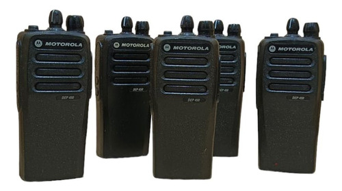 Lote De 5 Rádios Motorola Dep450 Uhf Completo