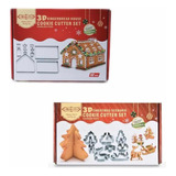 Pack De Cortadores De Galletas 3d Diseño Navideño !