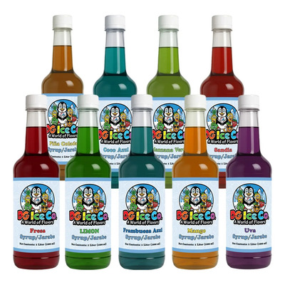 Jarabes Para Raspados Dgice Co 5 Pzs De 1l | Envío gratis