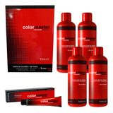 55 Tinturas Color Máster 60gr +4 Aguas + Carta 108 Tonos 