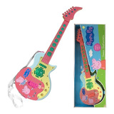 Guitarra Infantil Peppa Pig Musical E Luzes - Candide