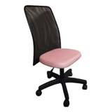 Cadeira Tela Sem Braço Preta Cor Preto Rosa Bebe Material Do Estofamento Tecido Aerado