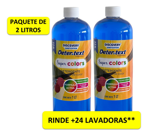 Detergente Para Ropa De Color  Super Colors Paquete 2 Litros