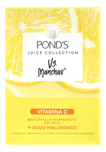 Mascarilla Facial Pond's Juice Collection Vitamina C 26 Gr Momento De Aplicación Día/noche Tipo De Piel Mixta