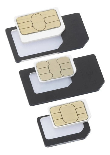 Adaptador Nano Micro Chip Sim Celular X3 + Clip iPhone Y Mas