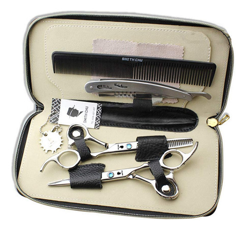 Kit Tijeras Peluqueria Profesional Smith Chu De 6.0  Acero