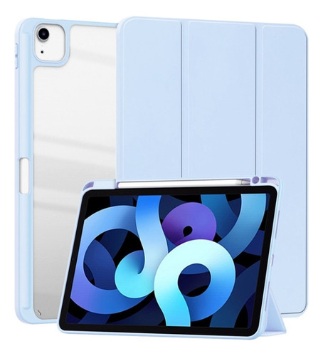 Capa Tripla Azul Gelo Para iPad Pro 11 2022/2021/2020/p