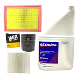 Kit 3 Filtros + Aceite Acdelco 5w40 Chevrolet Onix Spin