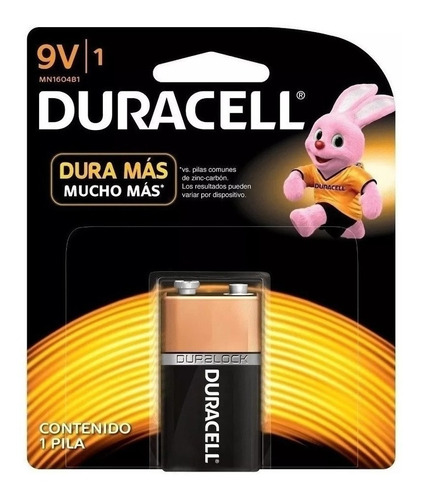 Pila Alcalina Bateria Duracell 9v En Blister X 1u