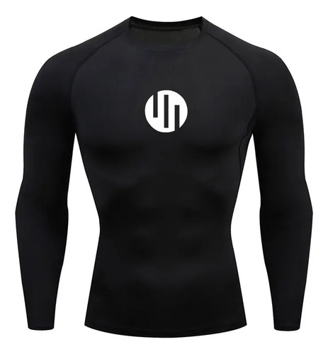 Camiseta Deportiva Manga Larga Compresión Invencible Hombre