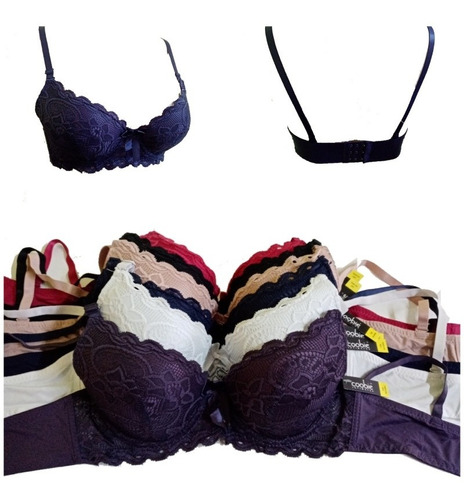 Paquete De 5 Brasieres Marca Coobie Intimates Y Lune Modelos