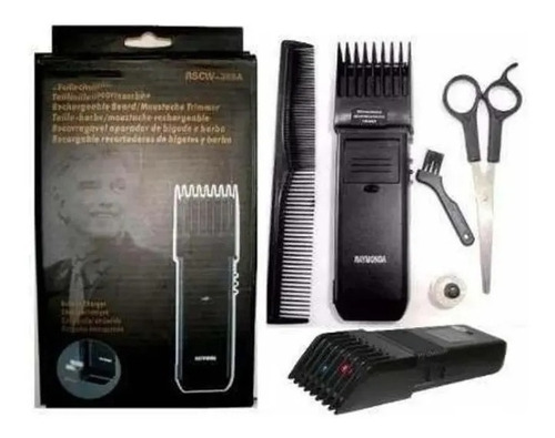 Máquina De Cabelo Aparador De Pelos Barba Cabelo Completo Cor Preto 110v/220v