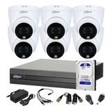 Kit Seguridad Dvr 8ch Disco +6 Cámaras Fullcolor C/micrófono