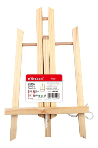 Caballete De Madera Natural Para Niños 40 Cm