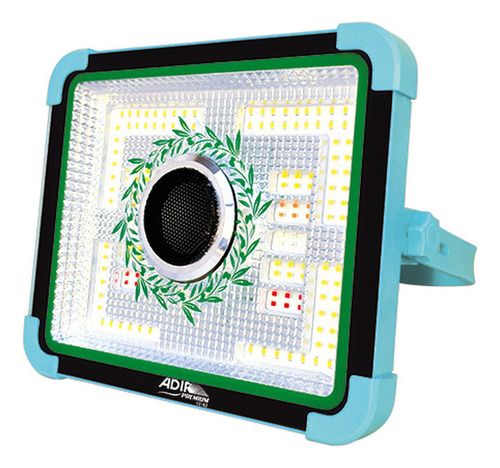 Reflector Solar Rgb Con Bocina Bluetooth 10w Adir 10182