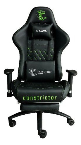  Silla Gamer Ergonómica Constrictor Sic-3001 Cuero Sintético