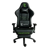  Silla Gamer Ergonómica Constrictor Sic-3001 Cuero Sintético