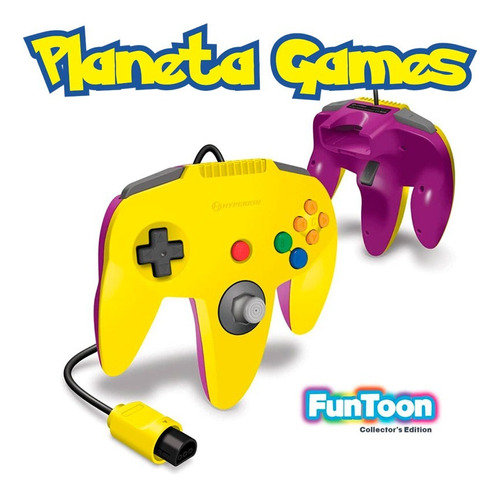 Joystick Nintendo 64 Hyperkin N64 Funtoon Yellow Nuevos