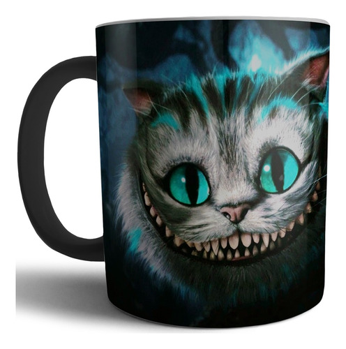 Taza Mágica De Ceramica Diseño Gato Alicia En El Pais