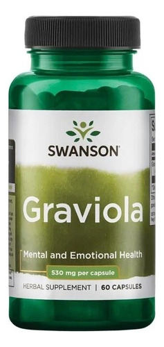 Graviola 60 Caps- 530mg Salud Emocional Y Mental Swason