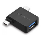 Ugreen Adaptador Otg 3 En 1  Usb A 3.0/usb C 5gbps/microusb 