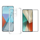Carcasa Transparente Para Xiaomi Note 13 5g+ Lamina Pantalla