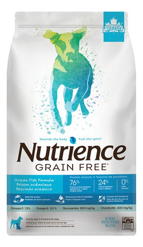 Nutrience Grain Free Perro Pescado Oceanico 10kg